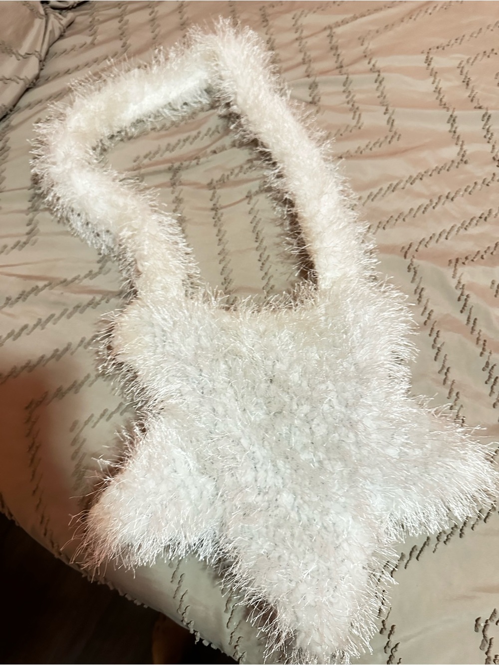 Y2K Star-Shaped White Purse